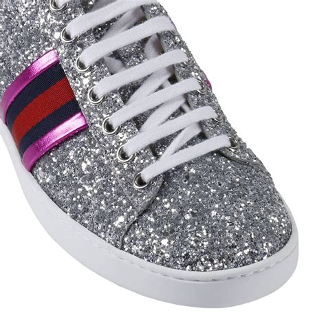 gucci schuhe damen glitzer|gucci sneakers for women.